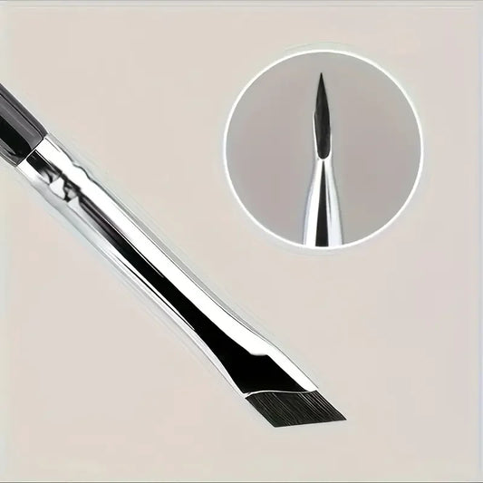 2/5Pc Karsyngirl Lama di aggiornamento Pennello per eyeliner Ultra sottile Pennello per sopracciglia piatto ad angolo fine sotto gli occhi Luogo Pennello per dettagli precisi